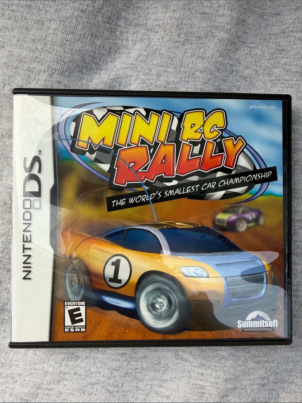 Nintendo DS Mini RC Rally - Yellow & Blue Car Artwork